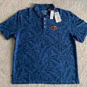 NWT TOMMY BAHAMAS Chicago Bears island Zone Polo